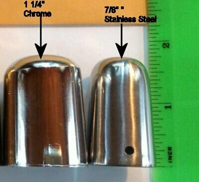 Shaft Tips 1-1/8" Chrome