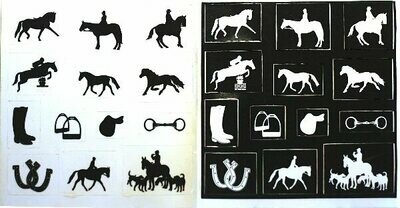Equestrian Decal Stickers
