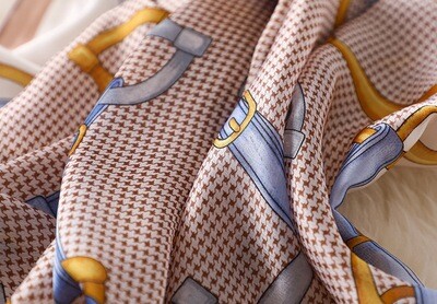 Scarf - Tiny Houndstooth Check and Bits