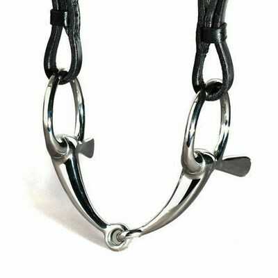 Half Cheek Bit - Snaffle - Curved Mouth