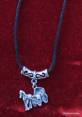 Horse and Carriage Necklace