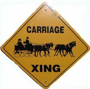 X-ing Metal Signs