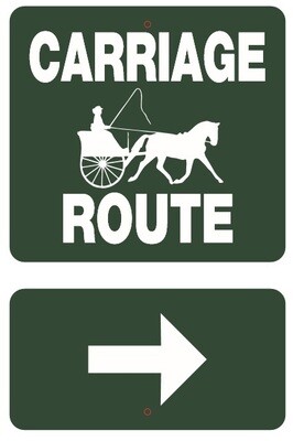 Driving Farm and Trail Signs 12" x 18"
