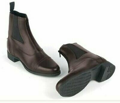 Synthetic Leather Zip up Paddock Boots
