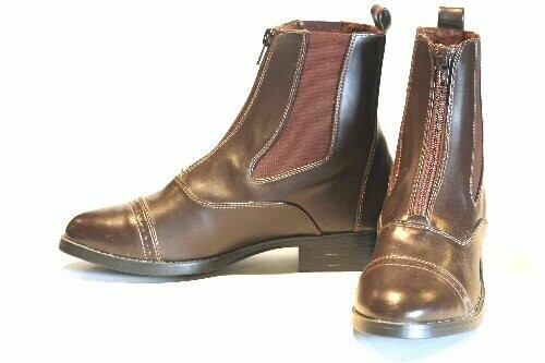 Synthetic Leather Zip up Paddock Boots