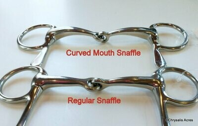 Half Cheek Bit - Curved Snaffle