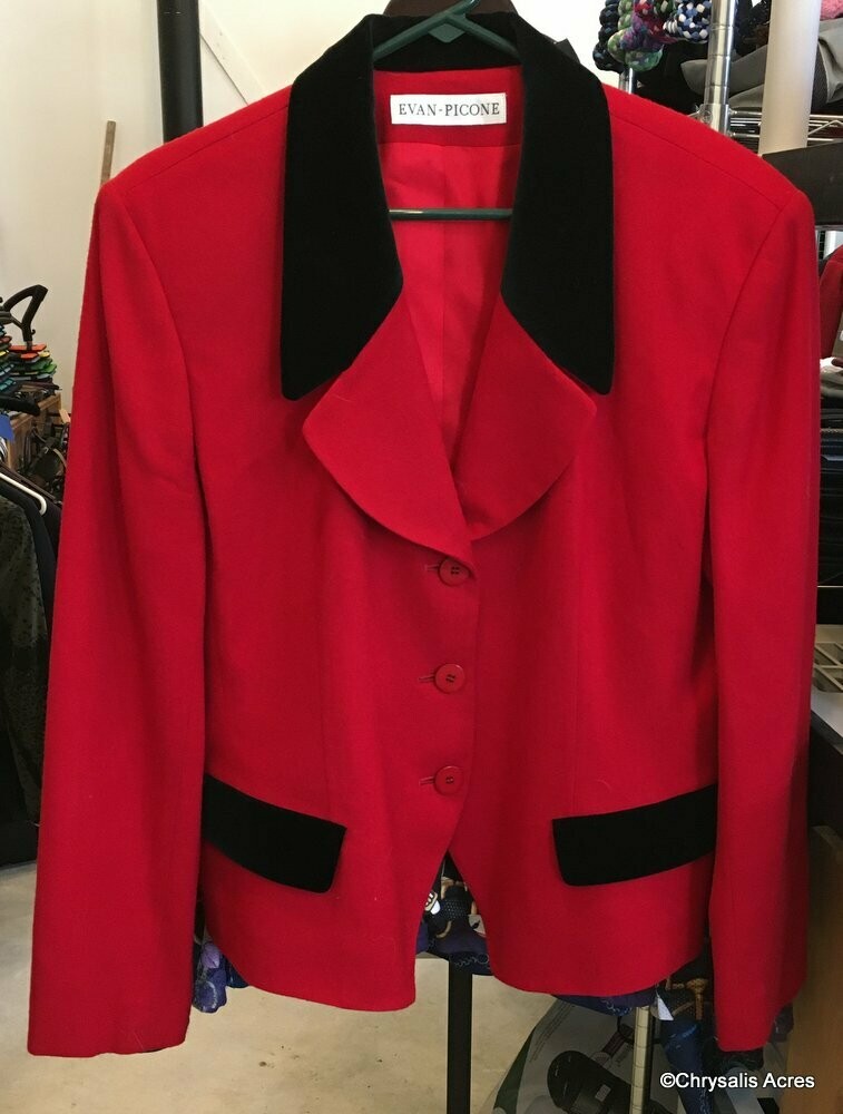 Red and Black Blazer Size 14