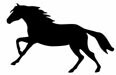 Running Pony Reflective Decal