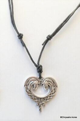 Celtic Horseheads Necklace