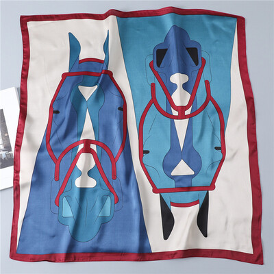 Scarf - Mirror Horseheads