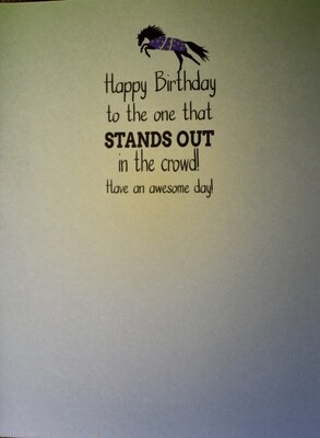 Birthday Card Stand Out