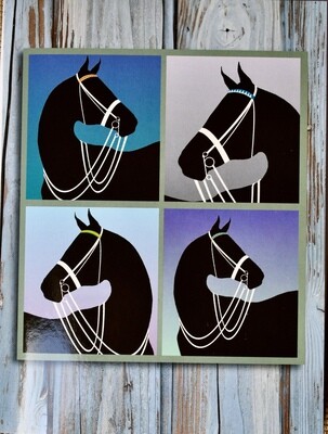 Horse Head Windowpane Card