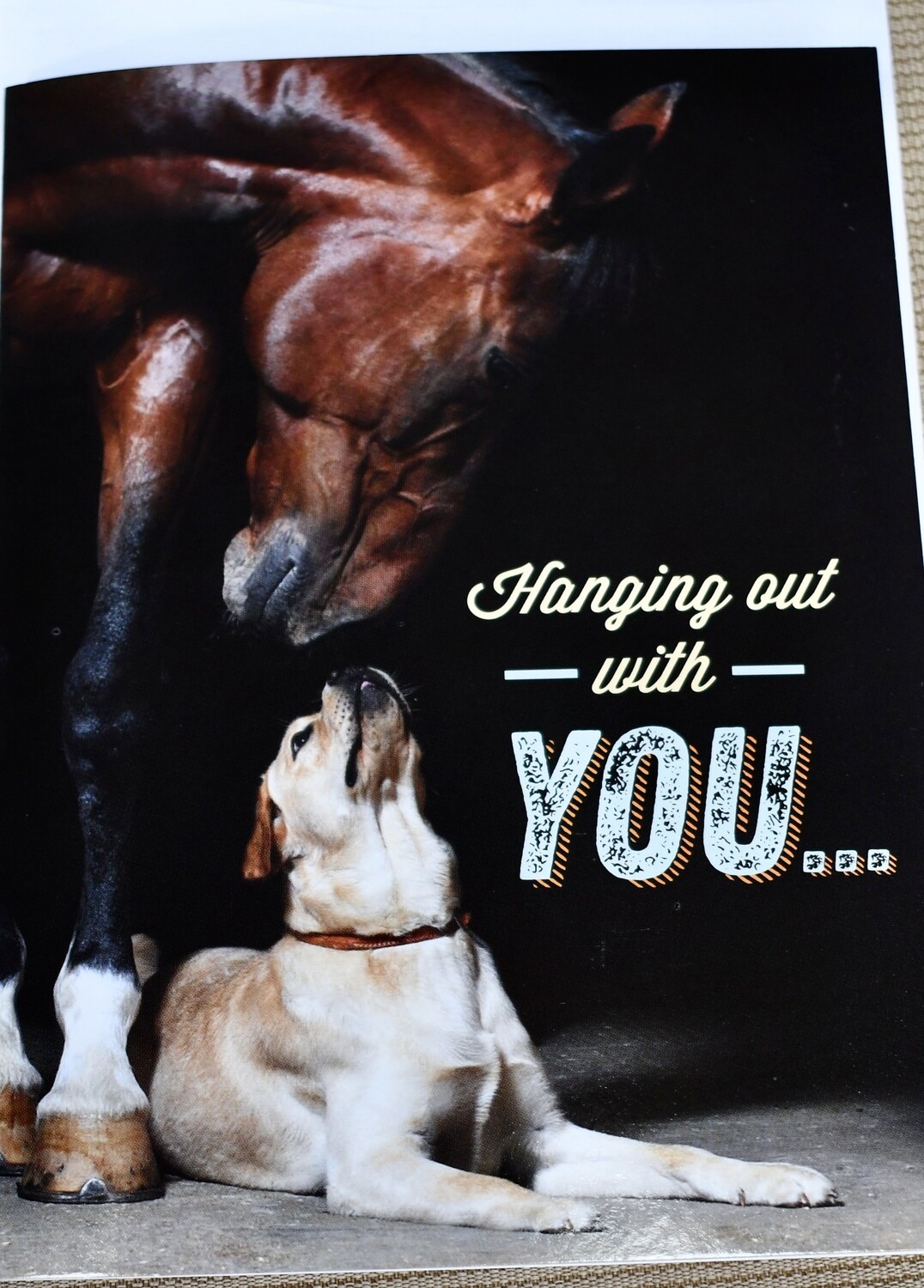 "Hanging out with you" Card