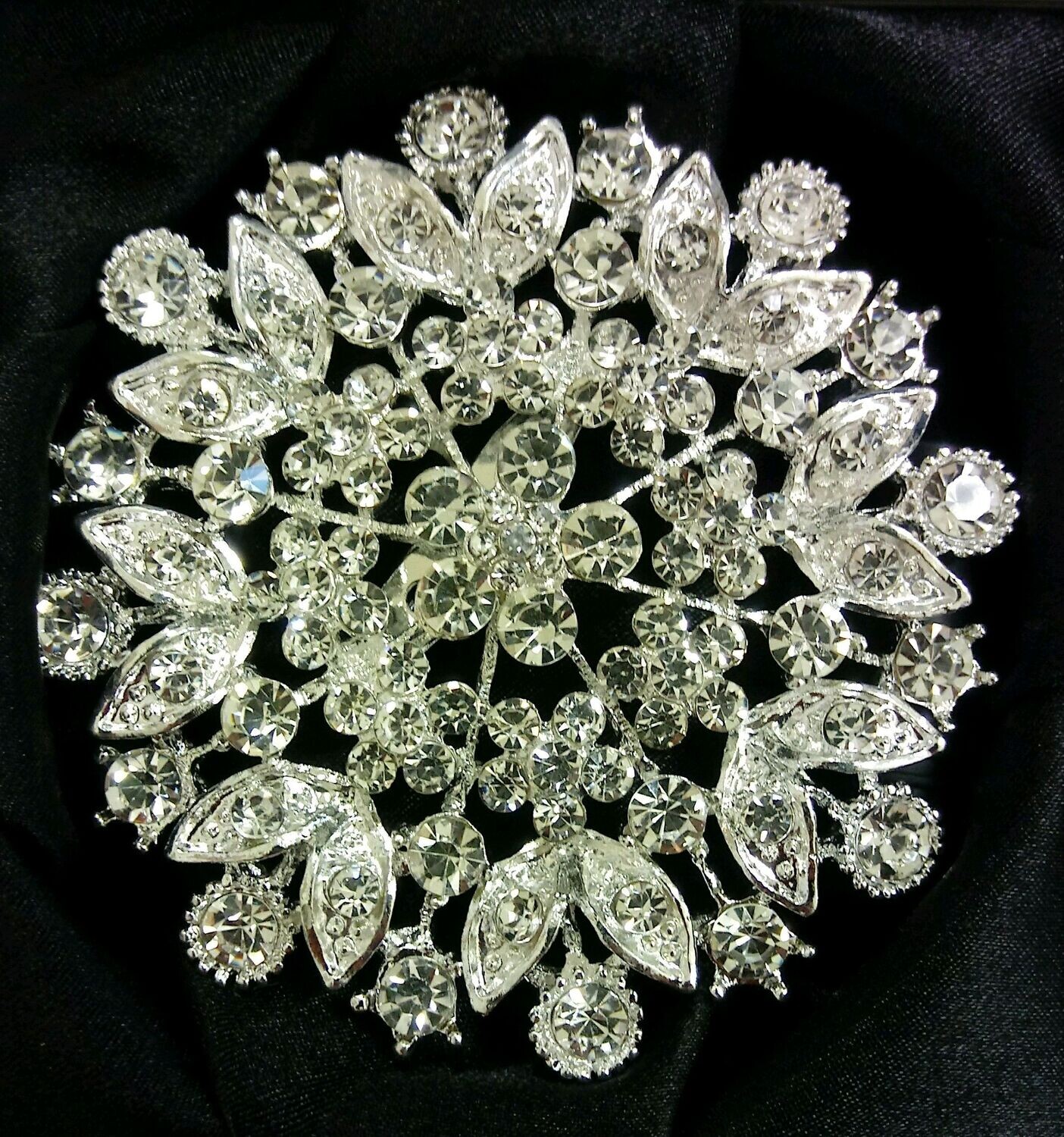 Snowflake Crystal Brooch