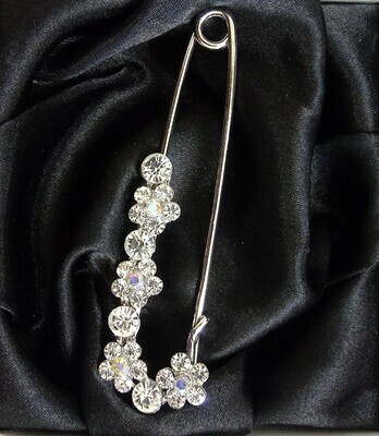 Floral Crystal Stock Pin