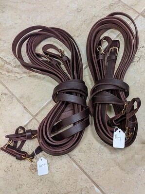 Driving Reins - Leather w/Swivel