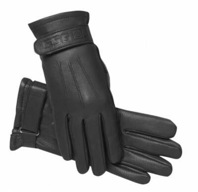 Black Deerskin Show Gloves