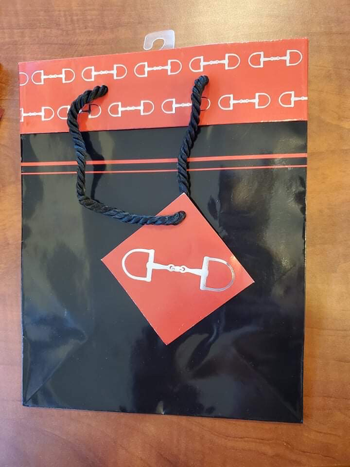 Gift Bag, Style: Small Black w/red top