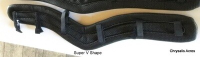 Black Waffle V Shaped Pad