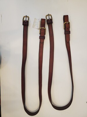 Russet Leather Cross Lines for Pairs