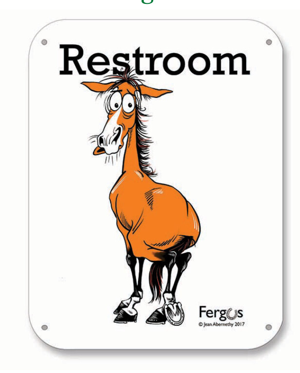 Fergus Barn Sign - Restroom