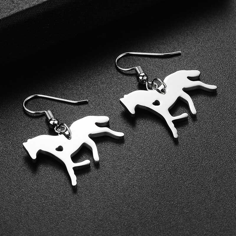 Horse Heart Earrings