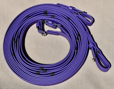 Driving Reins - Colored Bio w/Stops
