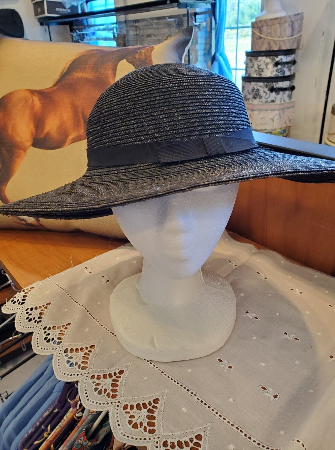 Charcoal Straw Hat