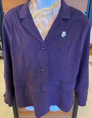 Purple Microsuede  Jacket/Blouse