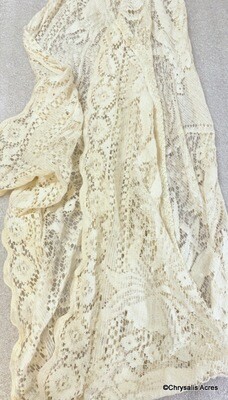 Pre Owned Scarf - Cream Lace