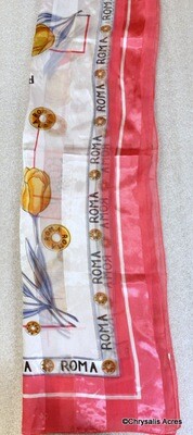 Pre Owned Scarf - Pink w/Tulips