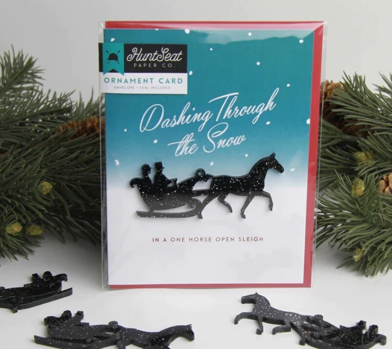 Dashing Ornament Card