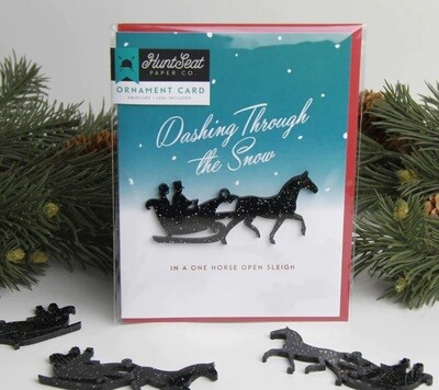 Dashing Ornament Card