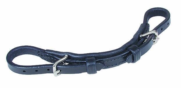 Padded Leather Curb Strap
