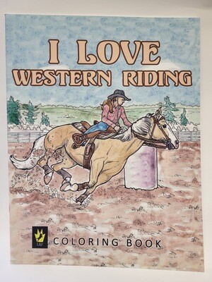 Coloring Book - I Love Western Riding