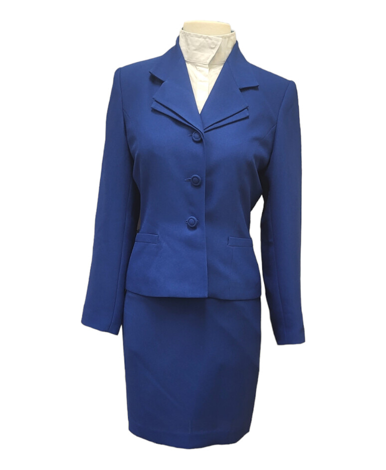 Royal Blue Jacket-Skirt Set (DF)