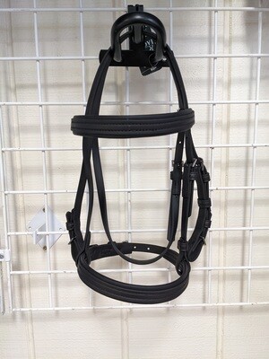 Biothane English Riding Bridle, Size: Pony, Color: Black