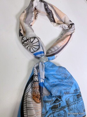 Scarf - European Cities and Carriages
