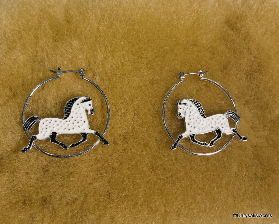 Dapple Horse Earrings