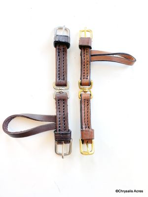 Leather Rein Swivel - Double Buckle