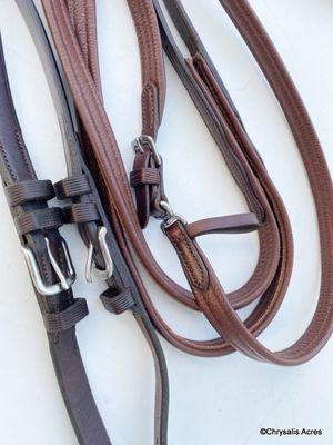 Leather Baghide Driving Reins