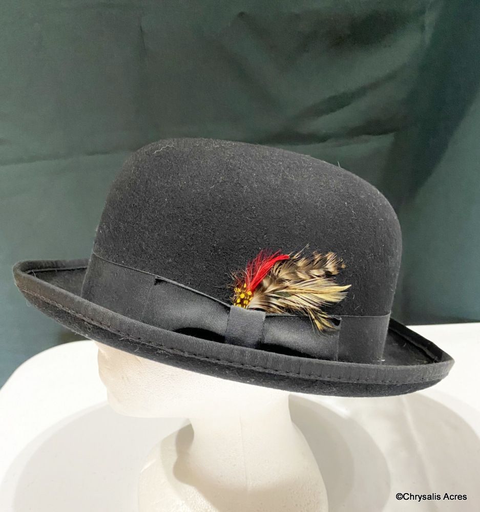 Black Bowler Derby Hat #6