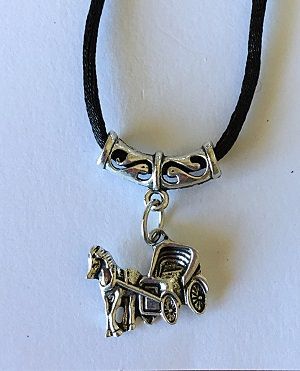 Horse and Carriage Necklace