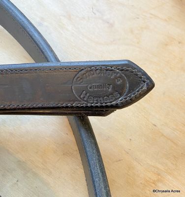 Leather Slot end Traces 86" x 1.25"