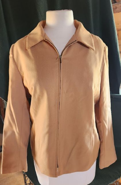 Camel Jacket Sz 16