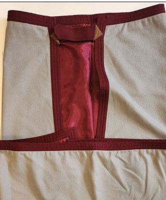Pre-Owned Driving Apron - Grey/Maroon