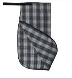 Gray Plaid Driving Apron