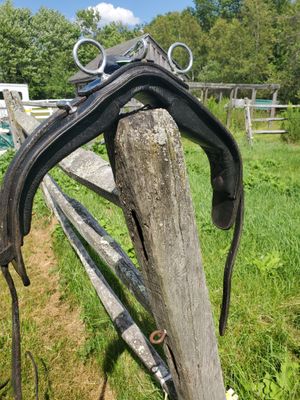 Padded Leather Saddle - Horse