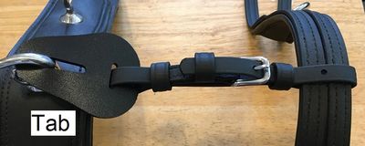 Leather Connector Strap w/Snap