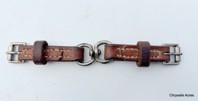 Leather rein swivel